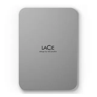 Seagate STLP1000400 Lacie Mobile Drive 1 TB USB 3.1 USB Type C Moon Silver W/Rescue