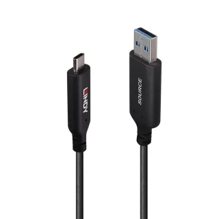Lindy 43395 10M USB 3.2 Gen 1 Type a to C Hybrid Cable