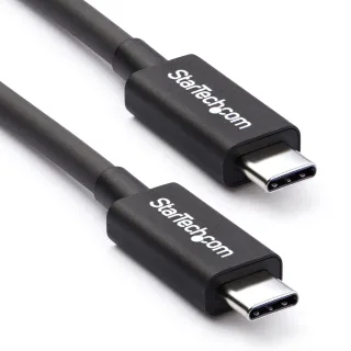 StarTech 2m (6.6ft) Thunderbolt 3 Cable, 20Gbps, 100W PD, 4K Video, Thunderbolt-Certified, Compatible w/ TB4/USB 3.2/DisplayPort - Thunderbolt cable - USB-C (M) to USB-C (M) - Thunderbolt 3 / USB / DisplayPort - 2 m - black - for P/N: CDP2HDUACP, CDP2HDUACPW, MST30C2DPPD