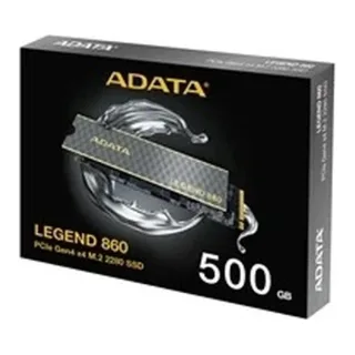 Adata Legend 860 (SLEG-860-500GCS) 500GB NVMe SSD, PCIe Gen4, M.2 Interface, 2280, Read 5000 MB/s, Write 3000 MB/s, Heatsink 5 Year Warranty