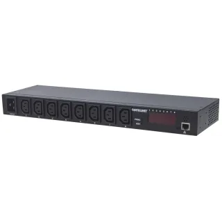 Intellinet 163682 19" PDU 8-OUTPUT C13 1U Intel- -Ligent Monitors Pow/Temp/Humid