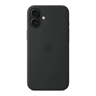 Apple - Protective cover for mobile phone - MagSafe compatibility - silicone - black - for iPhone 16 Plus