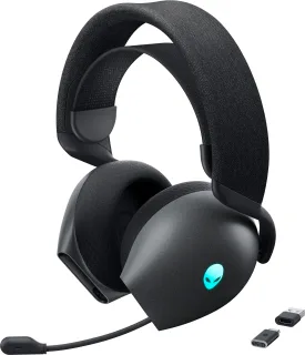 Alienware Tri-Mode Wireless Gaming Headset AW725H - Headset - full size - Bluetooth / 2.4 GHz radio frequency - wireless, wired - 3.5 mm jack - Dark Side of the Moon