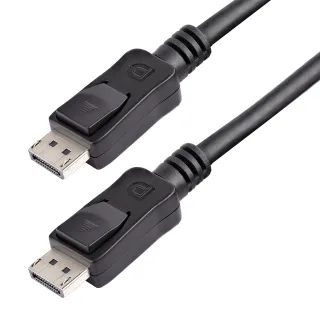 StarTech 5m Long DisplayPort 1.2 Cable with Latches DisplayPort 4k - DisplayPort cable - DisplayPort (M) to DisplayPort (M) - 5 m - latched - black