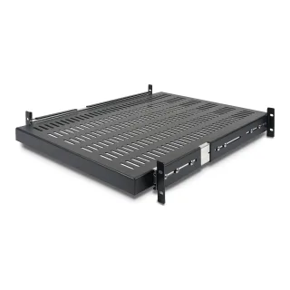 Startech Server Rack Shelf - 2U - 20 to 30in Adjustable Mounting Depth - Vented - Server Rack Cabinet Shelf - 24in Deep - Rack shelf - 1U - 19" - for P/N: RK1233BKM, RK2433BKM, RK2537BKM, RK3236BKF, RK4236BKB, RK4242BK24, RK4242BK30