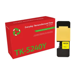 Xerox 006R04811 Everyday Remanufactured Toner Yellow Replaces Kyocera TK-5240Y