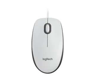 Logitech M100 - Mouse - full size - right and left-handed - optical - 3 buttons - wired - USB