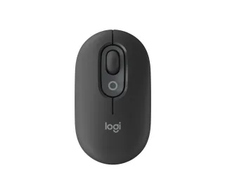 Logitech POP - Mouse - customisable emoji - optical - 4 buttons - wireless - Bluetooth 5.1 LE - graphite