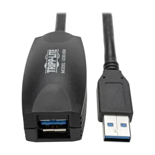 Eaton Tripp Lite Series 5M USB 3.0 SuperSpeed Active Extension Repeater Cable A M/F 16ft 16' 5 Meter - USB extension cable - USB Type A (M) to USB Type A (F) - USB 3.0 - 5 m - active - grey