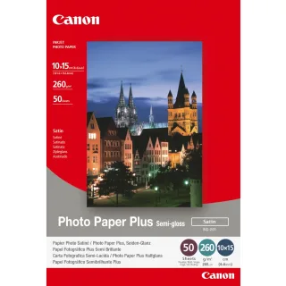 Canon Photo Paper Plus SG-201 - Semi-gloss satin photo paper - 101.6 x 152.4 mm - 260 g/m2 - 50 sheet(s)
