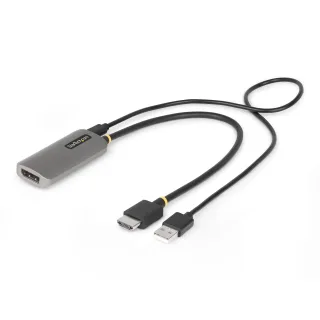 Startech HDMI to DisplayPort Adapter, 8K 60Hz, Active Video Converter - Adapter cable - HDMI male to DisplayPort female - 30 cm - space grey - active, 8K60Hz support, Unidirectional