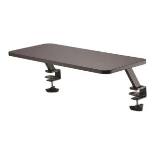 Startech Monitor Riser Stand - Clamp-on Monitor Shelf for Desk - Extra Wide 25.6" (65 cm) For up to 34" Monitors - Black (MNRISERCLMP) - Mounting kit - for Monitor - black - screen size: up to 32" - desk-mountable
