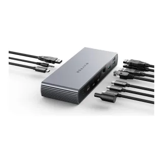Targus HyperDrive 11-in-1 - Docking station - for notebook - USB-C / Thunderbolt 4 - 11-slot - HDMI, 2 x Thunderbolt - 2.5GbE