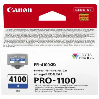 Canon PFI-4100 B - 80 ml - blue - original - hanging box - ink tank - for imagePROGRAF PRO-1100