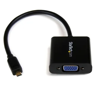 StarTech Micro HDMI® to VGA Adapter Converter for Smartphones / Ultrabook / Tablet - 1920x1080 - Micro HDMI Male to VGA Female (MCHD2VGAE2)