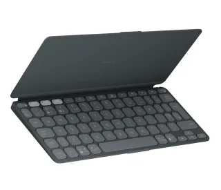 Logitech Keys-To-Go 2 - Keyboard - built-in cover - wireless - Bluetooth LE - QWERTY - UK - graphite