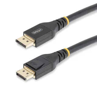 StarTech 33ft (10m) VESA-Certified Active DisplayPort 1.4 Cable, DP8K w/HBR3/HDR10/MST/DSC 1.2/HDCP 2.2, 8K 60Hz, 4K 120Hz Video - Active DP 1.4 Cable M/M (DP14A-10M-DP-CABLE) - DisplayPort cable - DisplayPort (M) to DisplayPort (M) - DisplayPort 1.4 - 10 m - 4K support, 8K support, active, Active Copper Cable - black