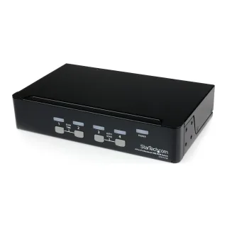 Startech 4 Port Professional VGA USB KVM Switch with Hub - 1U Rack-mountable KVM Switch (SV431USB)