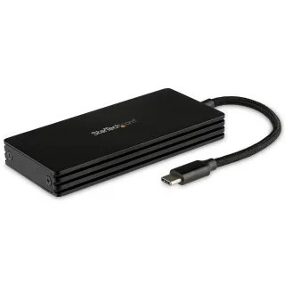 Startech M.2 SSD Enclosure for M.2 SATA Drives - USB 3.1 - USB-C - Storage enclosure - M.2 - M.2 Card - USB 3.1 (Gen 2) - black - for P/N: PEXUSB321C
