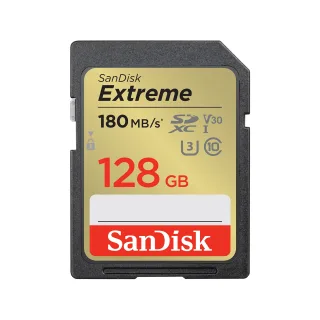 SanDisk - Flash memory card - 128 GB - Video Class V30 / UHS-I U3 / Class10 - SDXC UHS-I