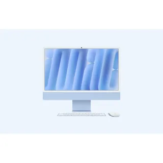 Apple MWV13B/A 24 Inch Imac M4 10C CPU 10C GPU 16GB 256SSD Blue