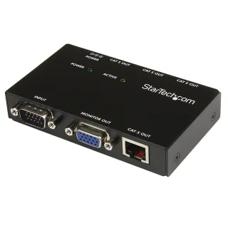 Startech VGA Over CAT5 Video Extender - VGA Extender - 450ft (150m) - 4-Port (ST1214T)