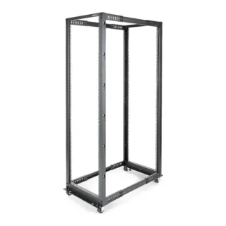 Startech 42U 19" Open Frame Server Rack, 4 Post Adjustable Depth 23-41" Mobile, Free Standing Rolling Network/Computer Equipment Data Rack, Dell PowerEdge, HP ProLiant ThinkServer - Adjustable Server Rack (4POSTRACK42)
