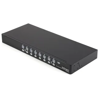Startech 16 Port Rackmount USB KVM Switch Kit with OSD and Cables - 1U (SV1631DUSBUK)
