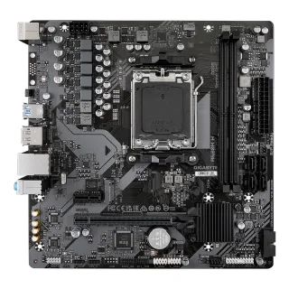 Gigabyte A620M H Ultra Durable AMD AM5 Socket Motherboard, Micro-ATX, 2x DDR5 Slots, 1x M.2 Socket, GbE LAN, 1x DisplayPort / 1x HDMI Port