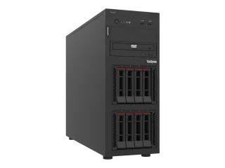 Lenovo ThinkSystem ST250 V3 7DCE - Server - tower 4U - 1-way - 1 x Xeon E-2468 / up to 5.2 GHz - RAM 32 GB - hot-swap 2.5" bay(s) - no HDD - Matrox G200 - Gigabit Ethernet - no OS - monitor: none