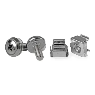 Startech M5 Mounting Screws and Cage Nuts for Server Rack Cabinet - Pack of 50 Server Rack Screws (CABSCREWM5) - Rack screws and nuts (pack of 50) - for P/N: RACK-21U-20-WALL-OA, RACK-24U-20-WALL-OA, RK12OD2, SHELF-2U-20-CENTER-V
