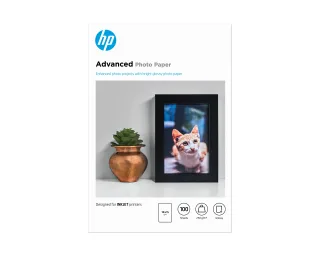 HP ADV GLOSSY PHOTO PAPER 250G 10X15 BORDERLESS 100SH