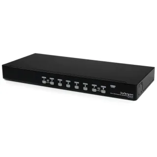 Startech 8-Port USB KVM Swith with OSD - TAA Compliant - 1U Rack Mountable VGA KVM Switch (SV831DUSBU) - KVM switch - 8 x KVM port(s) - 1 local user - desktop - for P/N: RK3236BKF, RKCONS1701, RKCONS17HD, RKCONS1901, RKCONS1908K, RKCONS1916K, RKQMCAB12V2