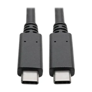 Eaton Tripp Lite Series USB-C Cable (M/M) - USB 3.2, Gen 2 (10 Gbps), 5A (100W) Rating, Thunderbolt 3 Compatible, 3 ft. (0.91 m) - USB cable - USB-C (M) to USB-C (M) - USB 3.1 Gen 2 - 20 V - 5 A - 91.4 cm - molded - black