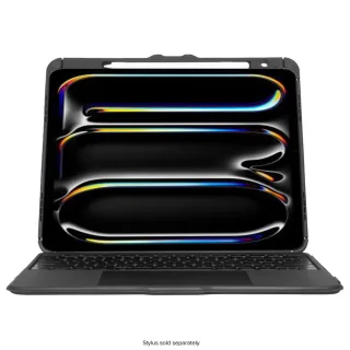 Targus Versavu - Keyboard and folio case (keyboard case) - with trackpad - backlit - wireless - Bluetooth 5.0 - QWERTY - UK - black - for Apple 13-inch iPad Pro (M4)