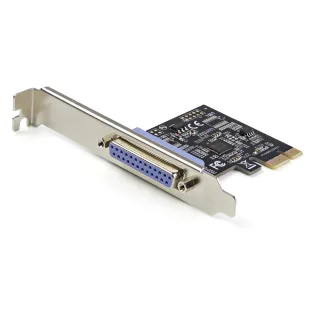 Startech 1-Port Parallel PCIe Card, PCI Express to Parallel DB25 LPT Adapter Card, Desktop Expansion Controller for Printer, SPP/ECP - Parallel adapter - PCIe - IEEE 1284 - black