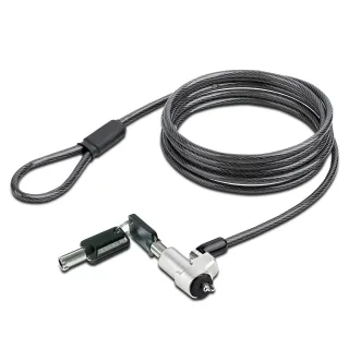 Startech Laptop cable lock 6Ft Compatible With Noble Wedge, Laptop Cable Lock, 6Ft (2m), Anti-Theft Keyed Lock, Security Cable Lock For Dell XPS/Latitude, Cut-Resistant Steel Cable Lock For Laptop (NBLWK-LAPTOP-LOCK)