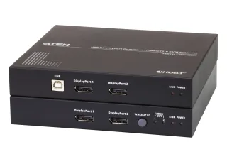 ATEN CE 924 - Remote and local unit - KVM / audio / serial / USB extender - USB, RS-232, DisplayPort, HDBaseT 2.0 - USB - up to 150 m - for VanCryst VM1600A, VM3200