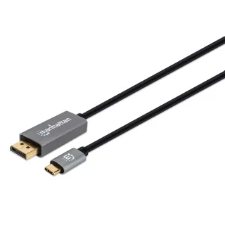 Manhattan 354851 USB-C to Displayport 8K/60HZ 3M -Male/Male Black Polybag