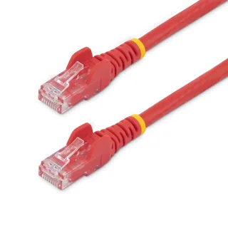 Startech 7.5m CAT6 Ethernet Cable, 10 Gigabit Snagless RJ45 650MHz 100W PoE Patch Cord, CAT 6 10GbE UTP Network Cable w/Strain Relief, Red, Wiring is UL Certified/TIA - Category 6 - 24AWG (N6PATC750CMRD) - Patch cable - RJ-45 (M) to RJ-45 (M) - 7.5 m - UTP - CAT 6 - snagless - red