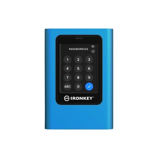 Kingston IronKey Vault Privacy 80 - SSD - encrypted - 1920 GB - external (portable) - USB 3.2 Gen 1 (USB-C connector) - 256-bit AES-XTS, FIPS 197 - TAA Compliant