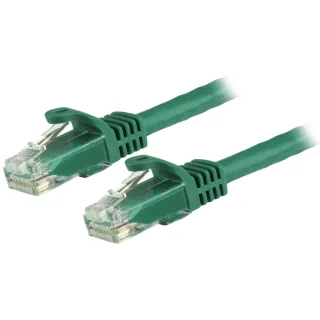 Startech 7.5m CAT6 Ethernet Cable, 10 Gigabit Snagless RJ45 650MHz 100W PoE Patch Cord, CAT 6 10GbE UTP Network Cable w/Strain Relief, Green, Wiring is UL Certified/TIA - Category 6 - 24AWG (N6PATC750CMGN)