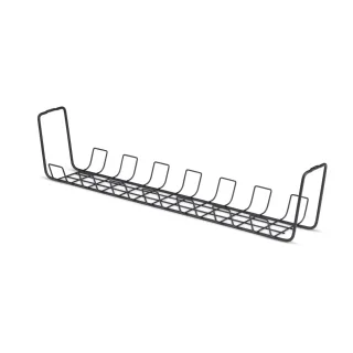 Startech - Cable management tray - basket style, power bar holder - under-desk mountable - black - 61.5 cm - TAA Compliant