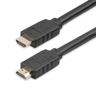 Startech 15m(50ft) HDMI 2.0 Cable, 4K 60Hz Active HDMI Cable, CL2 Rated for In Wall Installation, Long Durable High Speed Ultra-HD HDMI Cable, HDR 10, 18Gbps, Male to Male Cord, Black - Al-Mylar EMI Shielding (HD2MM15MA) - HDMI cable - HDMI male to HDMI male - 15 m - 4K support - for P/N: ST122HD202, ST124HD202