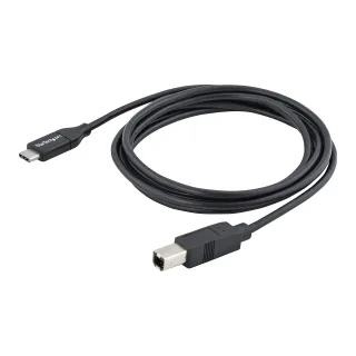StarTech 2m 6ft USB C to USB B Cable - USB 2.0 - USB Type C Printer Cable M/M - USB 2.0 Type-C to Type-B Cable (USB2CB2M)