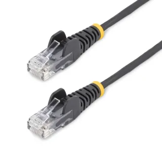 Startech 5m Black Slim CAT6 Ethernet Cable, Snagless, 28AWG, LSZH - Patch cable - RJ-45 (M) to RJ-45 (M) - 5 m - 3.6 mm - UTP - CAT 5/5e/6 - IEEE 802.3bt - halogen-free, snagless - black
