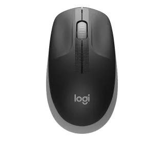 Logitech M190 - Mouse - optical - 3 buttons - wireless - USB wireless receiver - mid grey