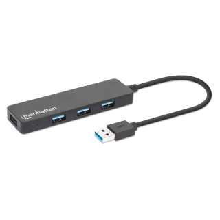 Manhattan 164900 USB-A 4-PORT Hub USB 3.0- Bus Power Black