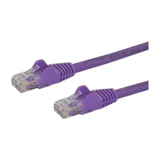 Startech 50cm CAT6 Ethernet Cable, 10 Gigabit Snagless RJ45 650MHz 100W PoE Patch Cord, CAT 6 10GbE UTP Network Cable w/Strain Relief, Purple, Wiring is UL Certified/TIA - Category 6 - 24AWG (N6PATC50CMPL) - Network cable - RJ-45 (M) to RJ-45 (M) - 50 cm - UTP - CAT 6 - snagless, stranded - purple
