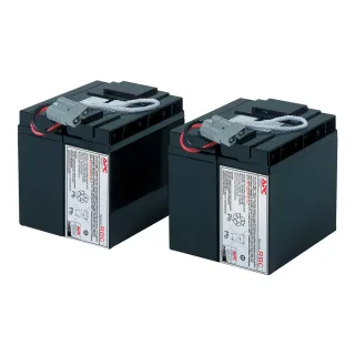 APC Replacement Battery Cartridge #55 - UPS battery - Lead Acid - 2-cell - black - for P/N: SMT2200C, SMT2200I-AR, SMT2200IC, SMT3000C, SMT3000I-AR, SMT3000IC, SUA3000I-IN